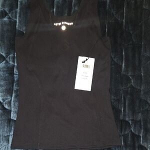 Diamond Supply Co. Black Women's Tank Top - Fitted Scoop Neck
